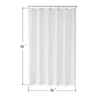 Awesome Home™ Waterproof  Poly Snap Liner Shower Curtain Set