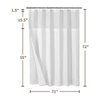 Awesome Home™ Waterproof  Poly  Snap In Liner Shower Curtain