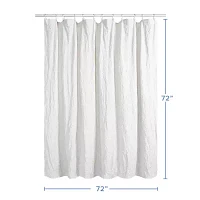 Awesome Home™ Solid Texture Shower Curtain