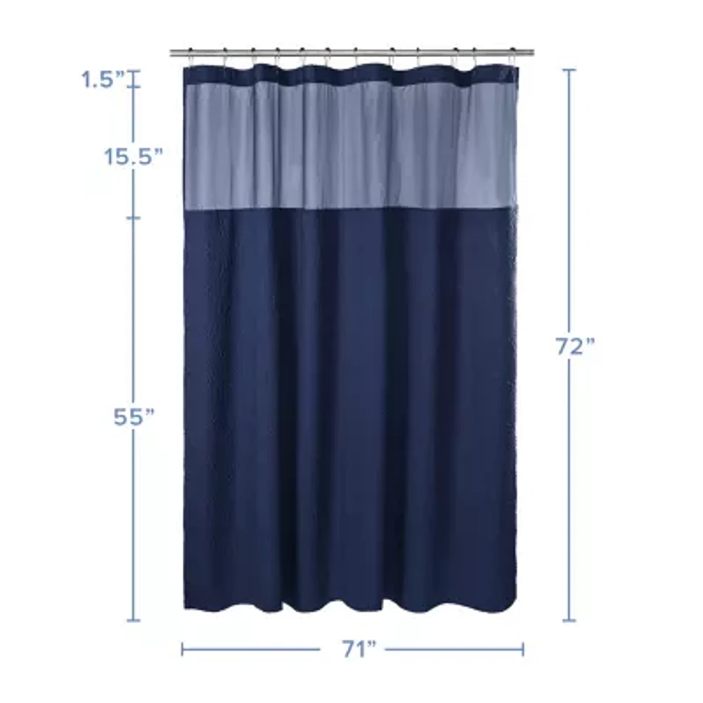 Awesome Home™ Starburst Snap Liner Hooks Shower Curtain Set