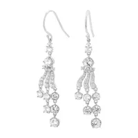 DiamonArt® / CT. T.W. White Cubic Zirconia Sterling Silver Drop Earrings