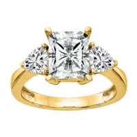 True Light Womens 3 1/2 CT. T.W Lab Created White Moissanite 14K Gold Engagement Ring
