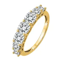 True Light 3 1/4 CT. T.W. Lab Created White Moissanite 14K Gold Band