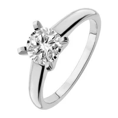 True Light Womens 3 1/2 CT. T.W Lab Created White Moissanite 14K Gold Engagement Ring