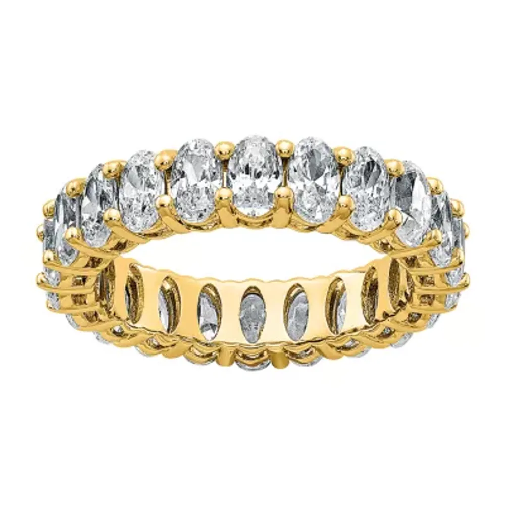True Light 5MM 5 CT. T.W. Lab Created White Moissanite 14K Gold Eternity Band