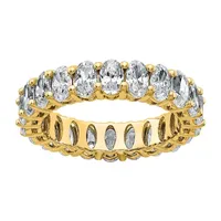 True Light 5MM 5 CT. T.W. Lab Created White Moissanite 14K Gold Eternity Band