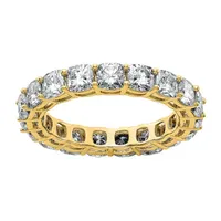 True Light 3.5MM 3 3/4 CT. T.W. Lab Created White Moissanite 14K Gold Eternity Band