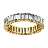 True Light 4.5MM 3 3/4 CT. T.W. Lab Created White Moissanite 14K Gold Eternity Band