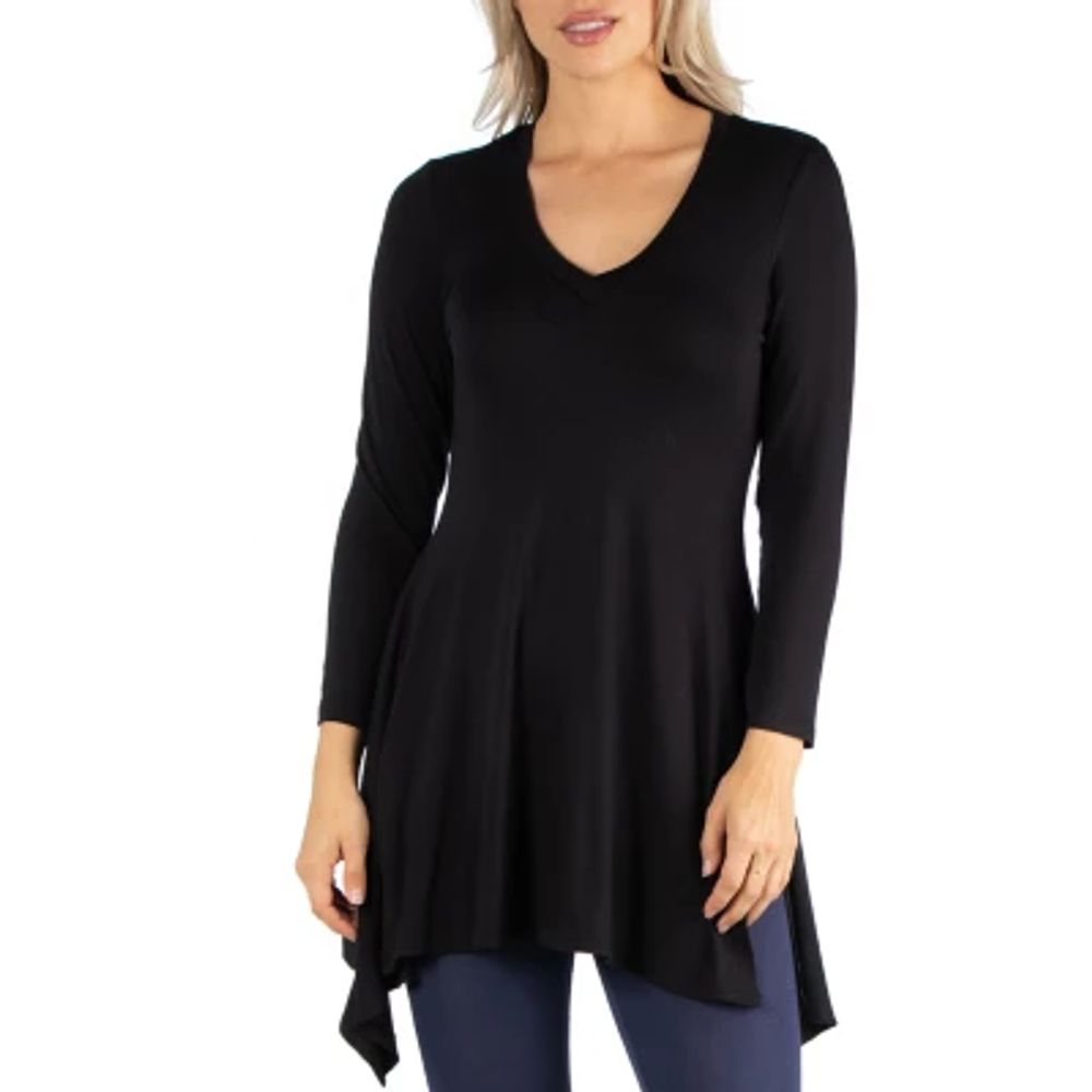 24/7 Comfort Apparel Long Sleeve Tunic Top