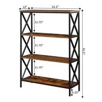 Tucson 4-Tier Bookcase