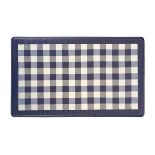 at Home Black & White Heritage Striped Kitchen Mat, (18x30)