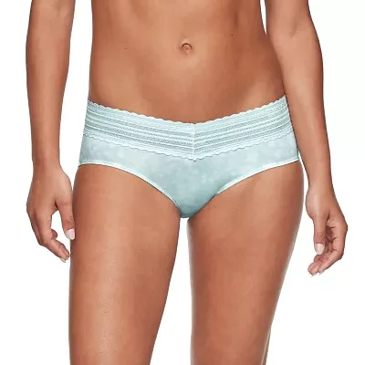 Warners® No Pinching, Problems® Dig-Free Comfort Waist with Lace Microfiber Hipster 5609J