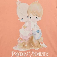 Juniors Precious Moments Boyfriend Womens Crew Neck Short Sleeve Graphic T-Shirt