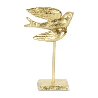 Cheungs Lirondelle Golden Cast Iron Swallow Figurine