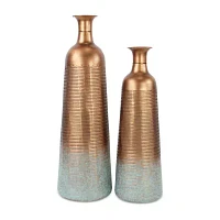 Cheungs Kyani Copper And Teal Vase