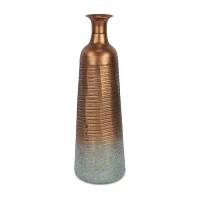 Cheungs Kyani Copper And Teal Vase