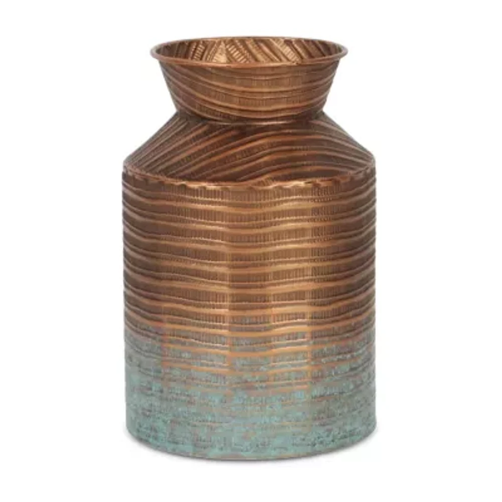 Cheungs Kyani Copper And Teal Milk Jug Decorative Jars