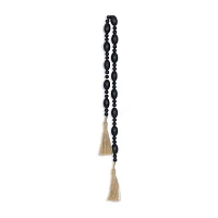 Cheungs Akaida Dark Blue Mixed Wooden Bead Tassel Handmade Tabletop Decor