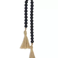 Cheungs Akaida Dark Blue Wood Bead Tassel Handmade Tabletop Decor