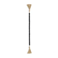 Cheungs Akaida Dark Blue Wood Bead Tassel Handmade Tabletop Decor