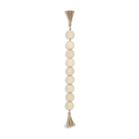 Cheungs Akaida Light Brown Wood Bead Tassel Handmade Tabletop Decor