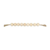 Cheungs Akaida Light Brown Wood Bead Tassel Handmade Tabletop Decor