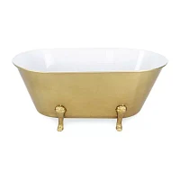 Cheungs Lavande Golden Metal Tub Handmade Tabletop Decor