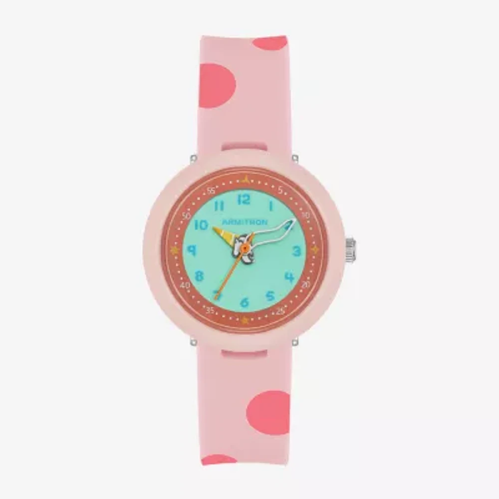 Armitron Girls Pink Strap Watch 27-1006pnk