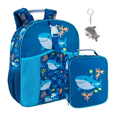 AD Sutton Up We Go Shark 3 Piece Backpack Set