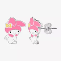 Gold Tone 18K Gold Over Brass Hello Kitty Kuromi My Melody 2 Pair Earring Set