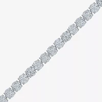 H-I / I1) CT. T.W. Lab Grown White Diamond 10K White Gold 7.25 Inch Tennis Bracelet