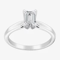 1 CT. Lab-Grown (G / SI2) Diamond Emerald-Cut Solitaire Engagement Ring 10K Gold