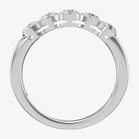 Floating Diamonds (F / Vs2) 3.5MM 1 CT. T.W. Lab Grown White Diamond 14K Gold 5-Stone Anniversary Band