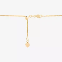 Womens 14K Gold Inch Link Necklace