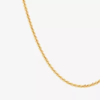Womens 14K Gold Inch Link Necklace