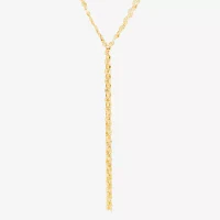 Womens 14K Gold Y Necklace