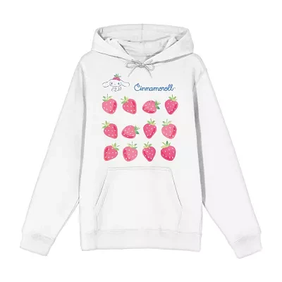 Juniors Cinnamoroll Strawberries Womens Long Sleeve Hoodie