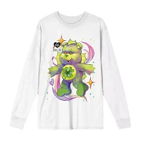 Juniors Care Bears X Universal Monsters Monster Womens Crew Neck Long Sleeve Graphic T-Shirt