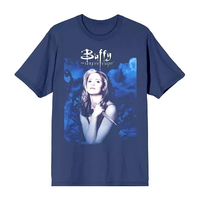 Juniors Buffy The Vampire Slayer Womens Crew Neck Short Sleeve Graphic T-Shirt