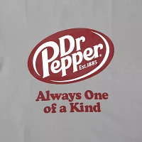 Juniors Dr Pepper Always One Of A Kind Womens V Neck Short Sleeve Graphic T-Shirt