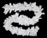 9' x 10'' Pre-lit White Iridescent Mixed Pine Artificial Christmas Garland - Clear Lights