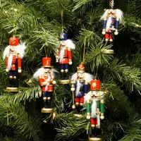 6-Count Red and Blue Classic Nutcracker Christmas Ornaments - 5.25 Inches