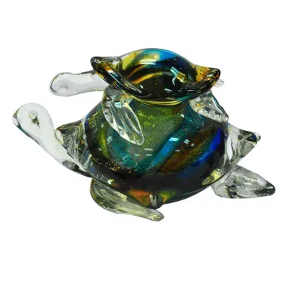 Dale Tiffany Sea Turtles Art Glass Sculpture