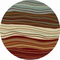 Concord Global Trading Chester Collection Waves Multi Area Rug