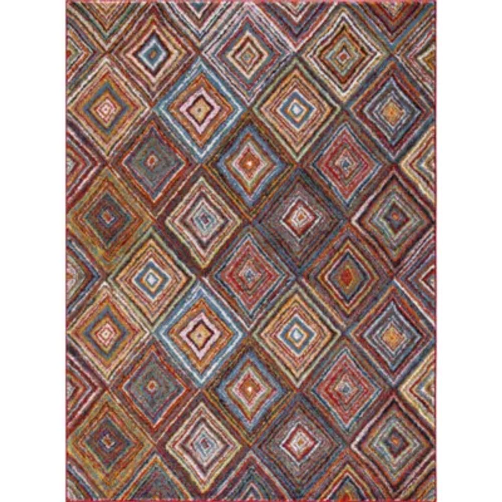 Concord Global Trading Diamond Collection SterlingMulti Area Rug