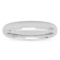 Men's 10K White Gold 4mm Wedding Band