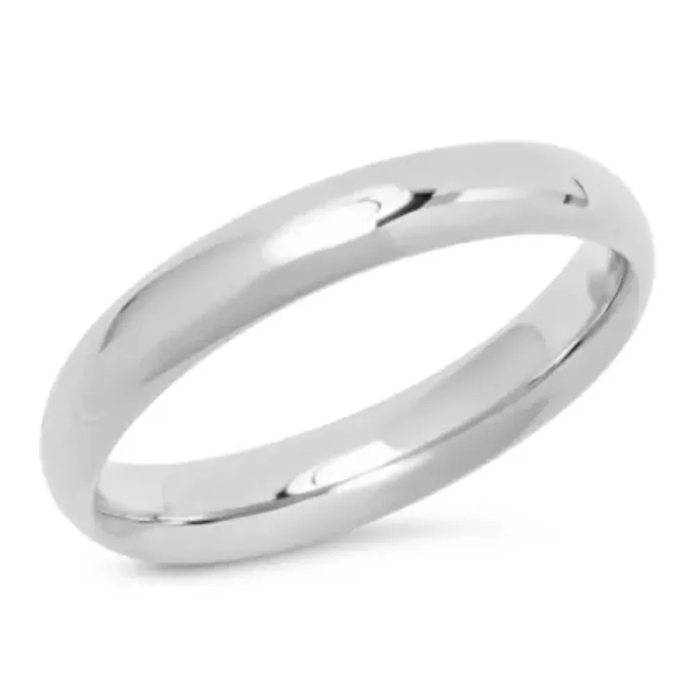 Men's 10K White Gold 4mm Wedding Band