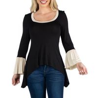 24/7 Comfort Apparel High Low Tunic Top