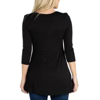 24/7 Comfort Apparel V-Neck Tunic Top