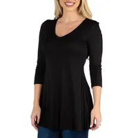 24/7 Comfort Apparel V-Neck Tunic Top